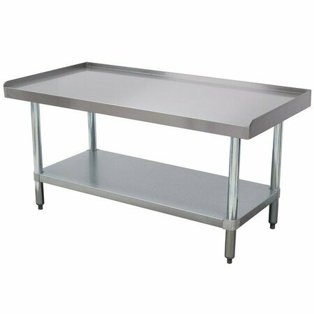 ADVANCE TABCO EG-LG-3018 Stainless Steel Equipment Stand w Galvanized Legs and Adjustable Undershelf. 30in x 18in 109EGLG3018